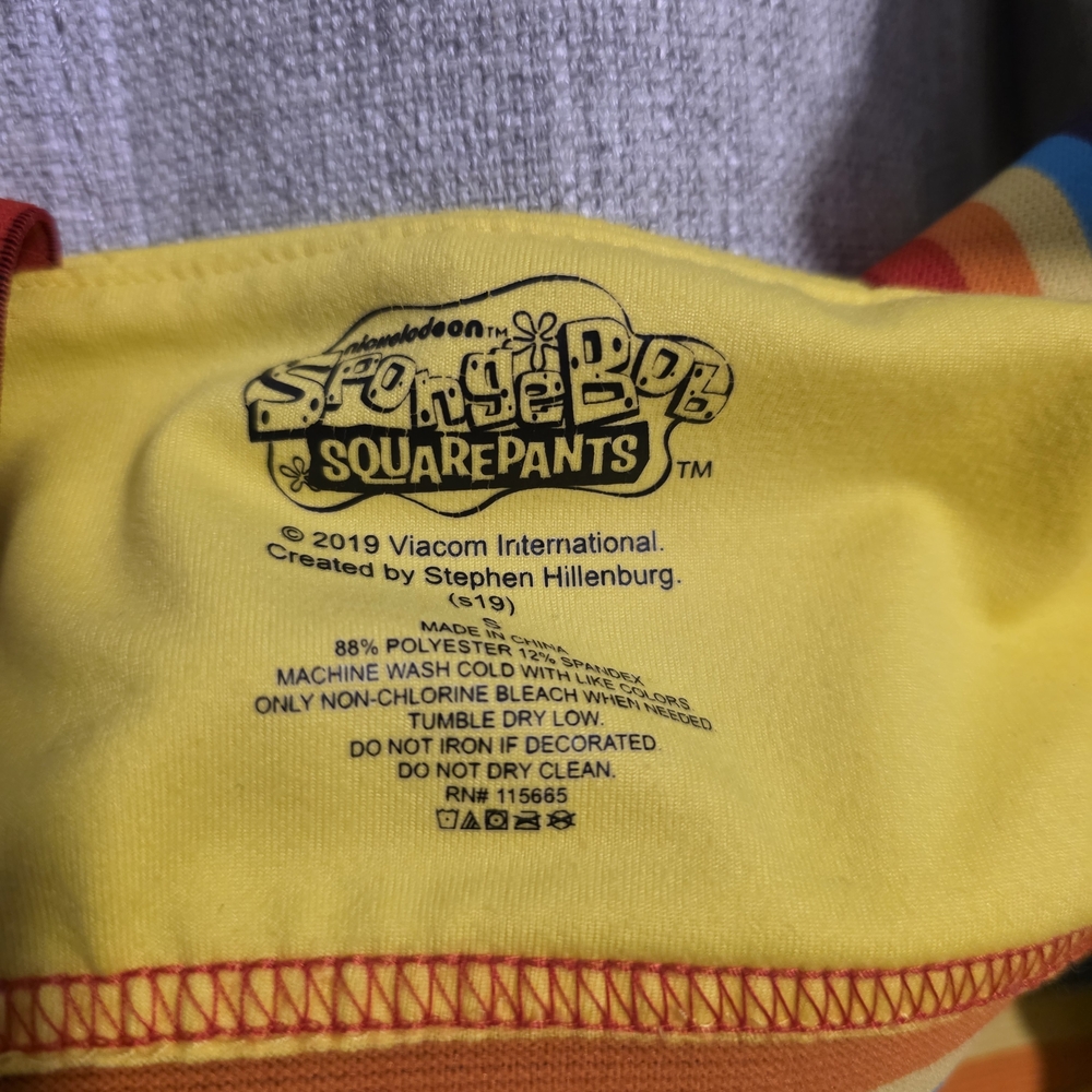 SpongeBob SquarePants Rainbow Sports Bra Small - Picture 7 of 7